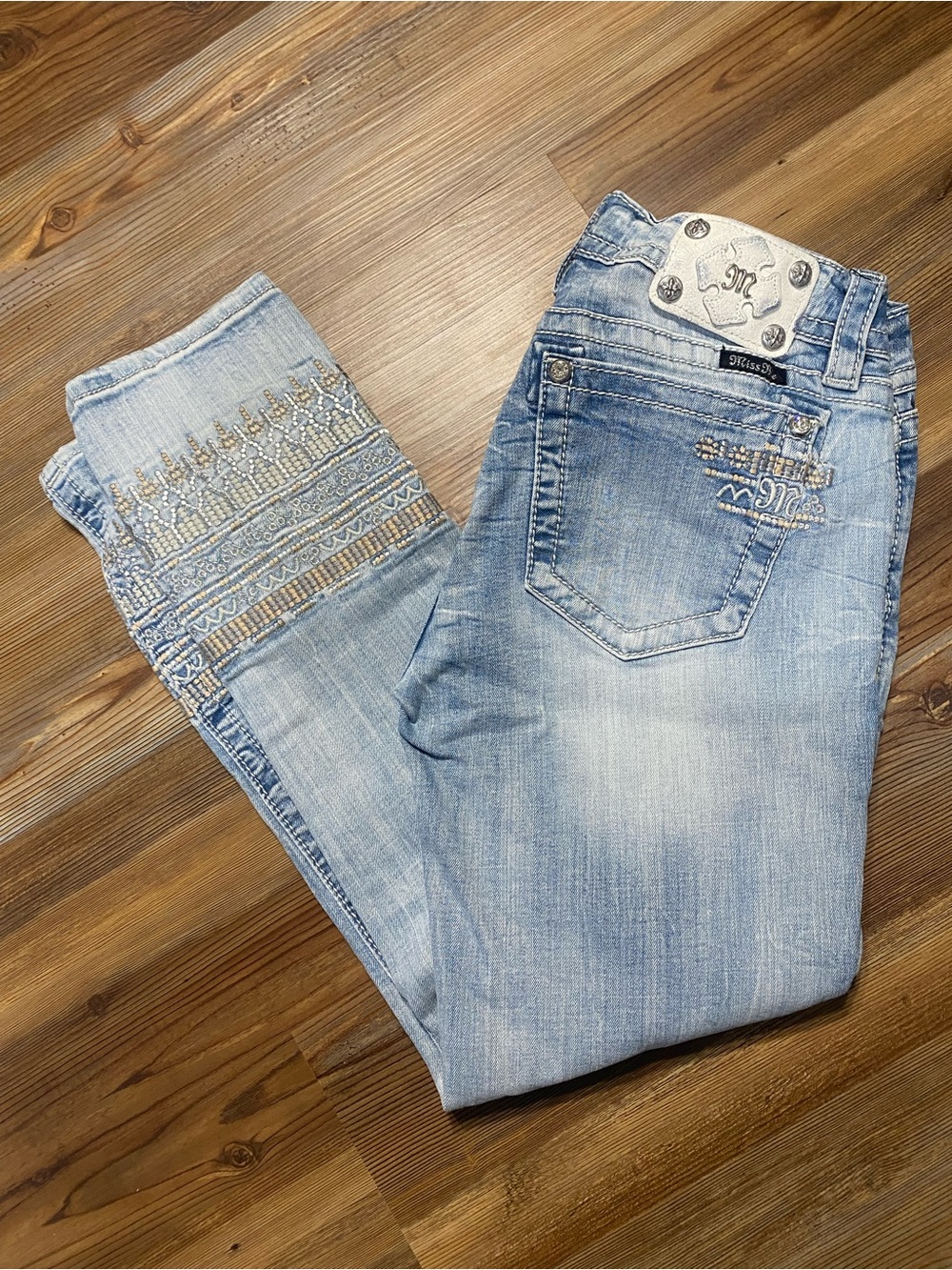 Miss Me Cuffed Skinny Jeans
